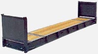 контейнер 40фт Flat rack: размеры / габариты, грузоподъёмность и другие характеристики